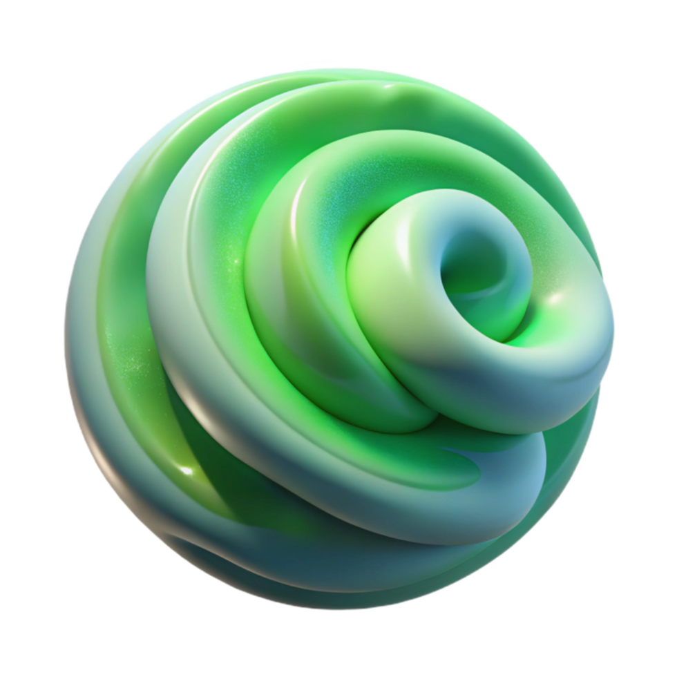 vibrant creative Northern Lights Green Swirls high resolution png
