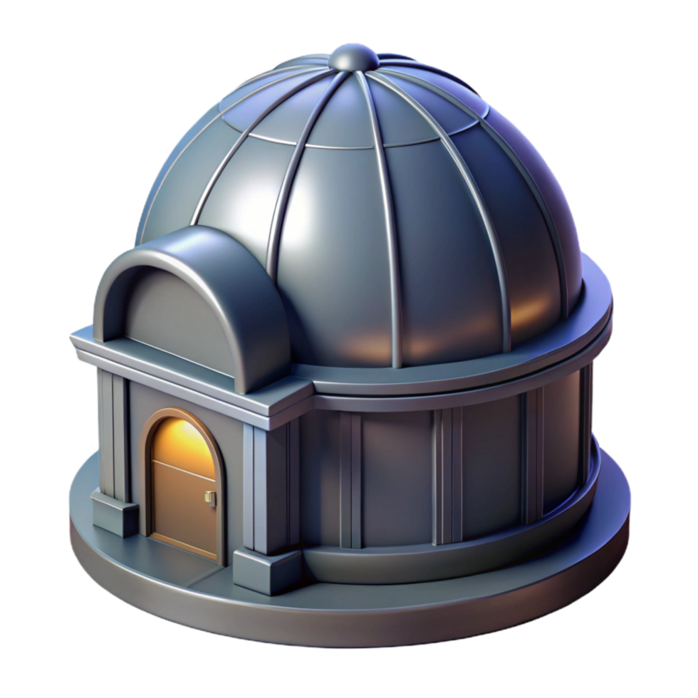 impressive traditional Observatory Dome with Night Sky detailed png