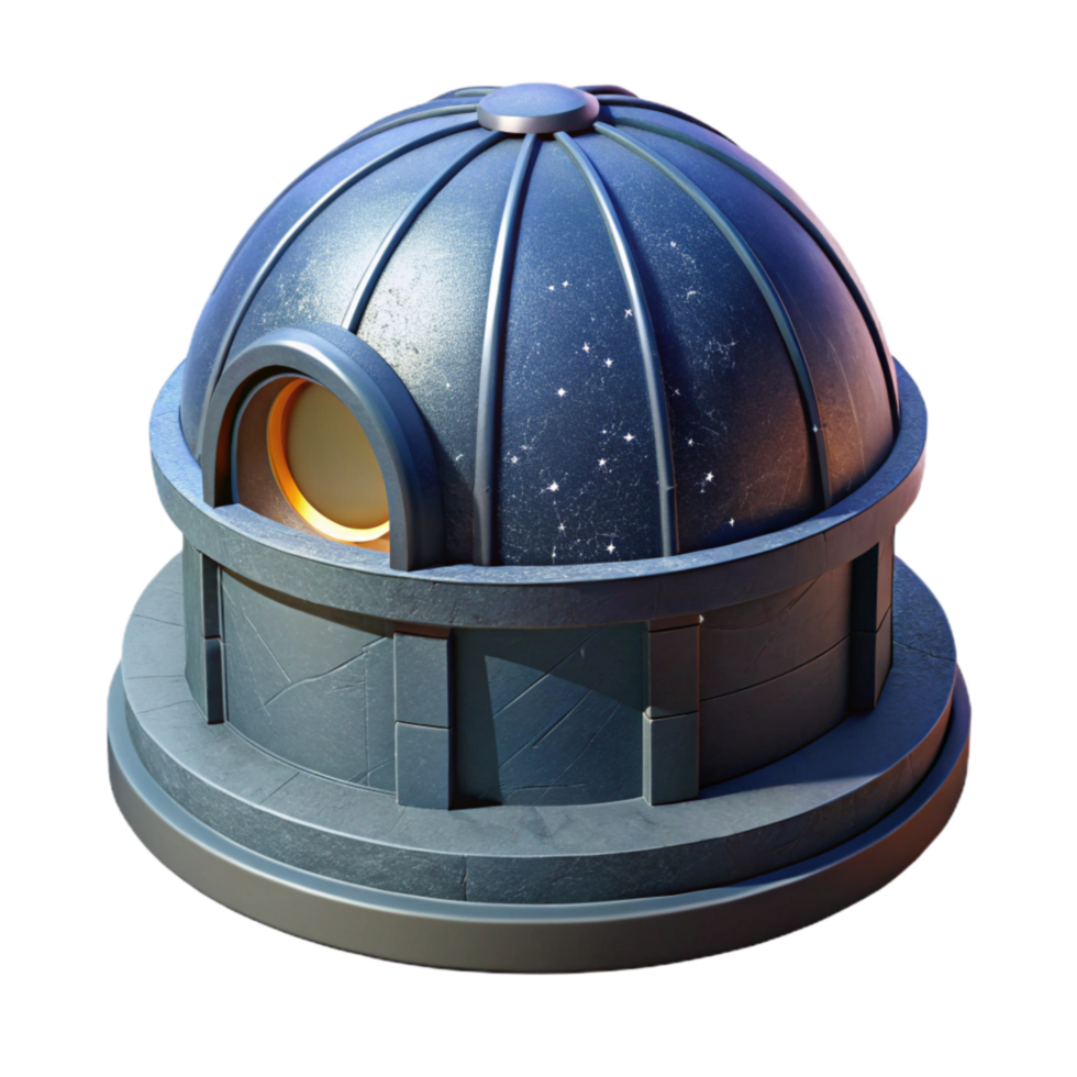 magnificent creative Observatory Dome with Night Sky professional png