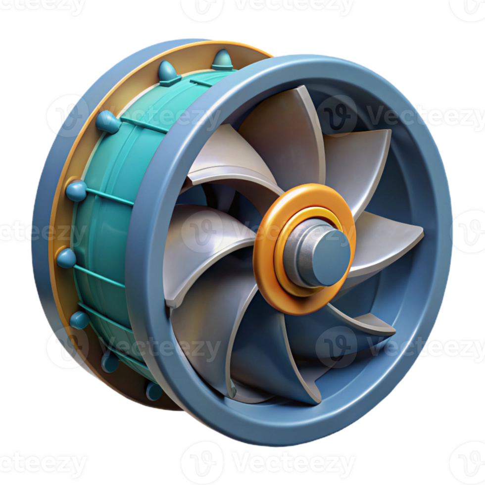 dramatic rustic Ocean Current Turbine Generator Casing Cutout with Protective Coating genuine png