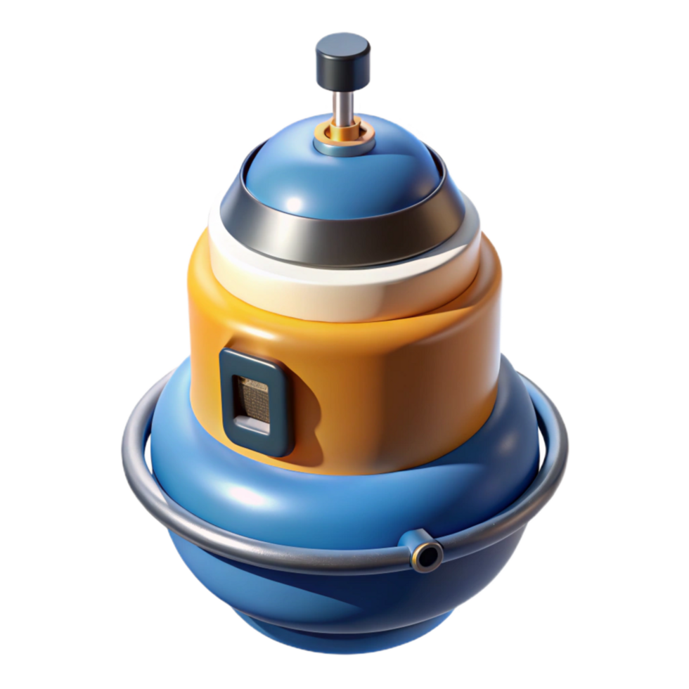 beautiful rustic Oceanographic Buoy Data Logger Transparent Background with Recording Capacity genuine png
