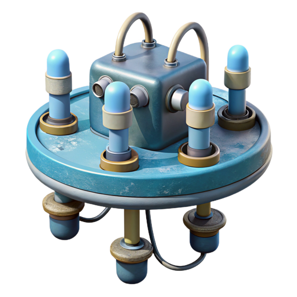 extraordinary creative Oceanographic Sensor Array Cutout with Wiring Detail authentic png