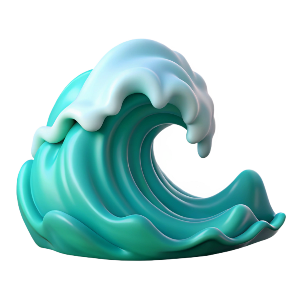 beautiful artistic Ocean Wave Cresting Element high quality png