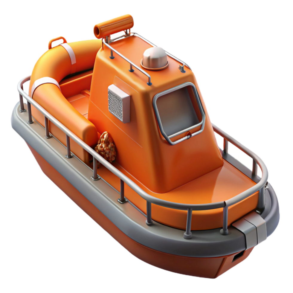 vibrant traditional Offshore Platform Lifeboat Davit with Emergency Release Mechanism detailed png