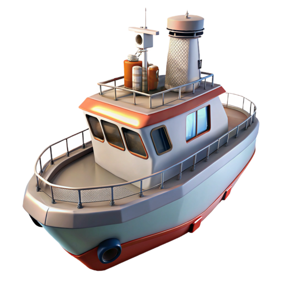 wonderful artistic Offshore Wind Farm Service Vessel Side Profile Transparent Background exclusive png