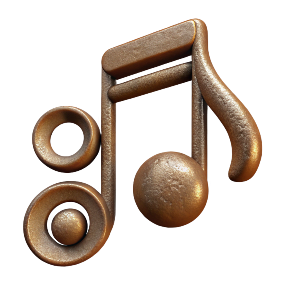 impressive abstract Oktoberfest Music Notes with Treble Clef Isolated high resolution png