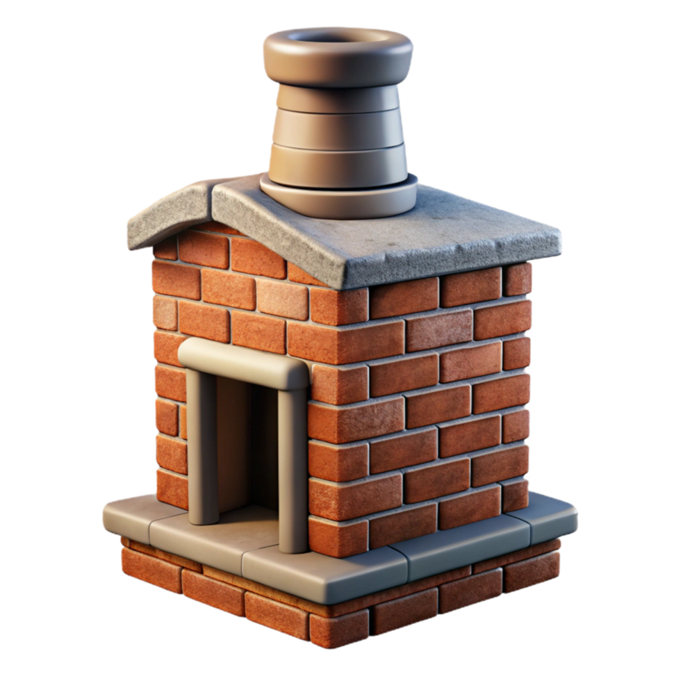 dramatic creative Old Chimney Cutout with Brick Detail genuine png
