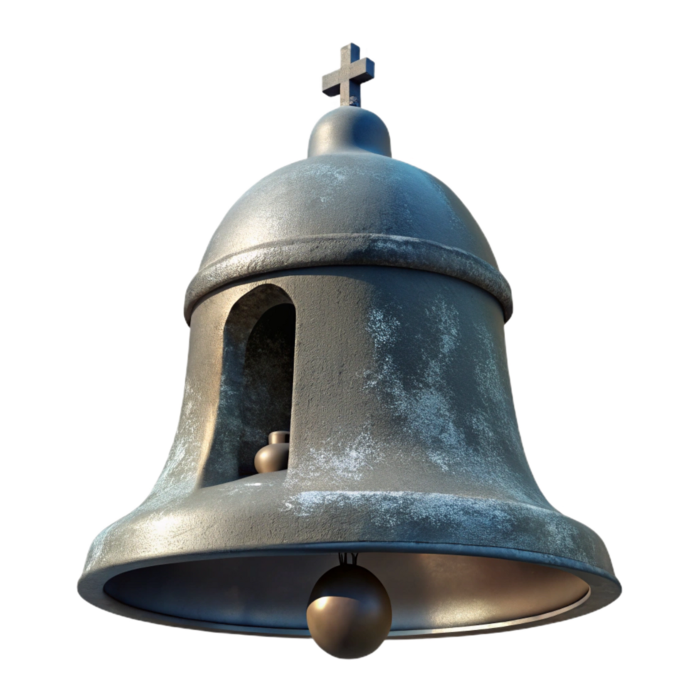 dramatic artistic Old Church Bell Tower Silhouette Transparent Background Cutout high resolution png