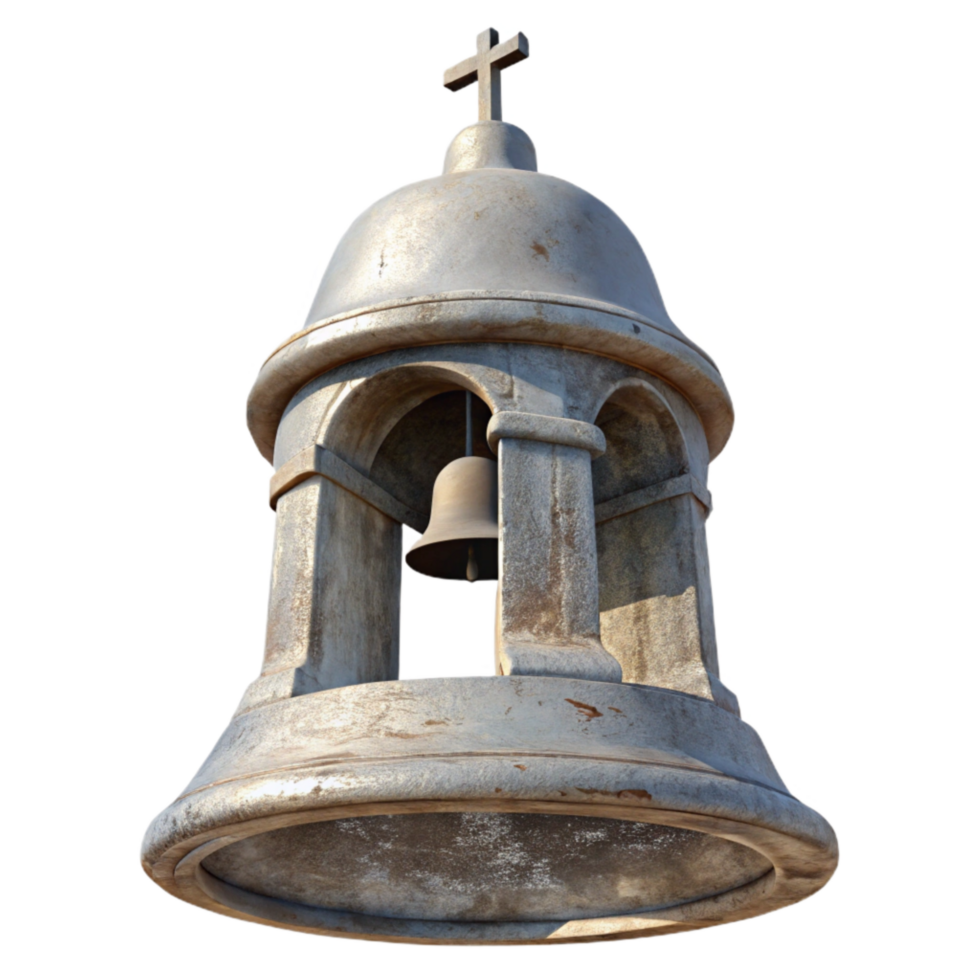 dramatic modern Old Church Bell Tower Silhouette Transparent Background Cutout high resolution png
