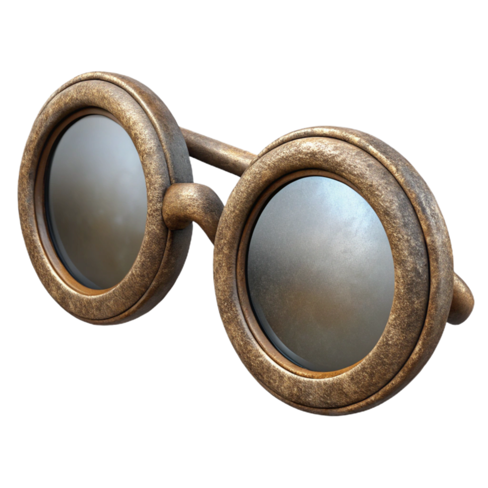 dramatic creative Old Fashioned Spectacles Round Frame authentic png