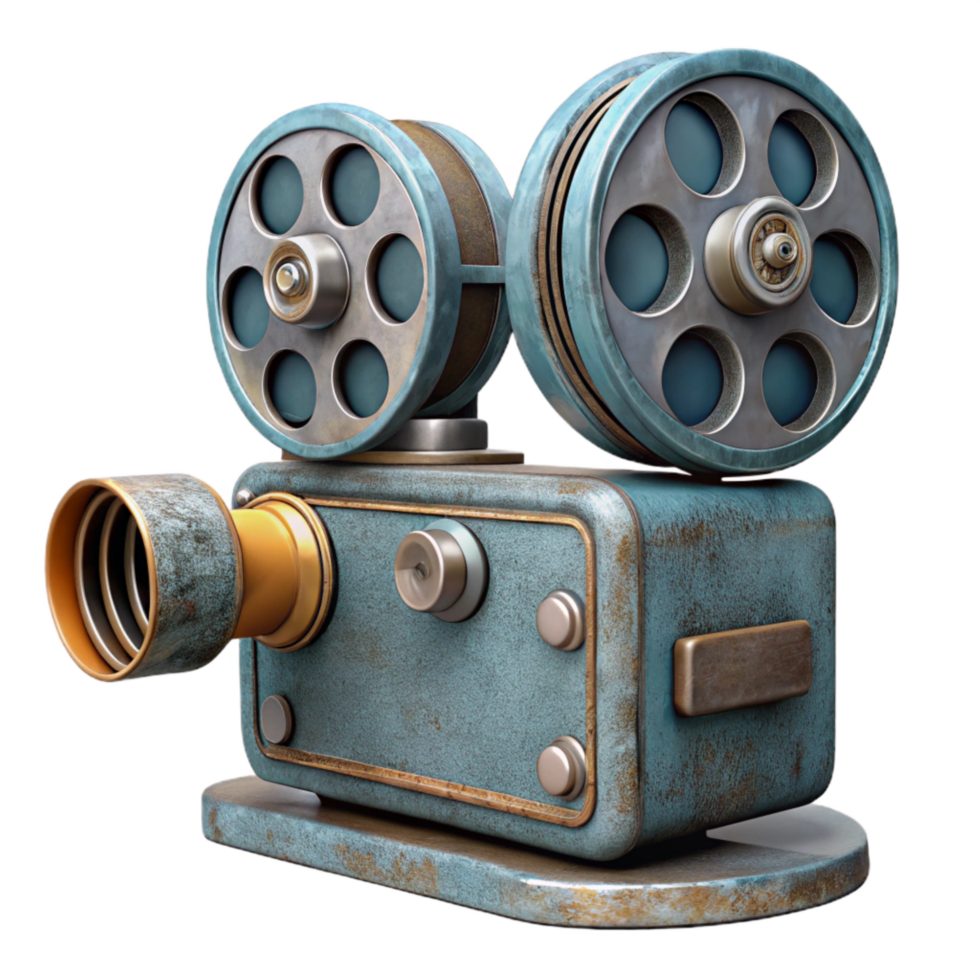 magnificent contemporary Old Film Projector Side Angle Cutout premium png