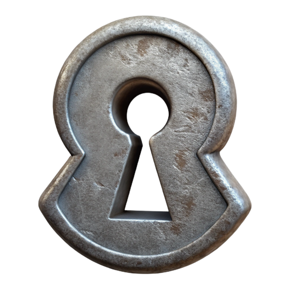stunning classic Old Keyhole Close Up Cutout authentic png