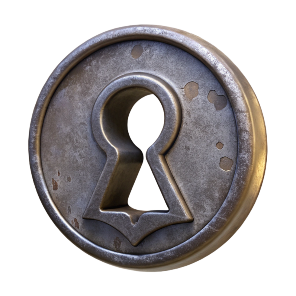 elegant contemporary Old Keyhole Escutcheon Plate Cutout high quality png