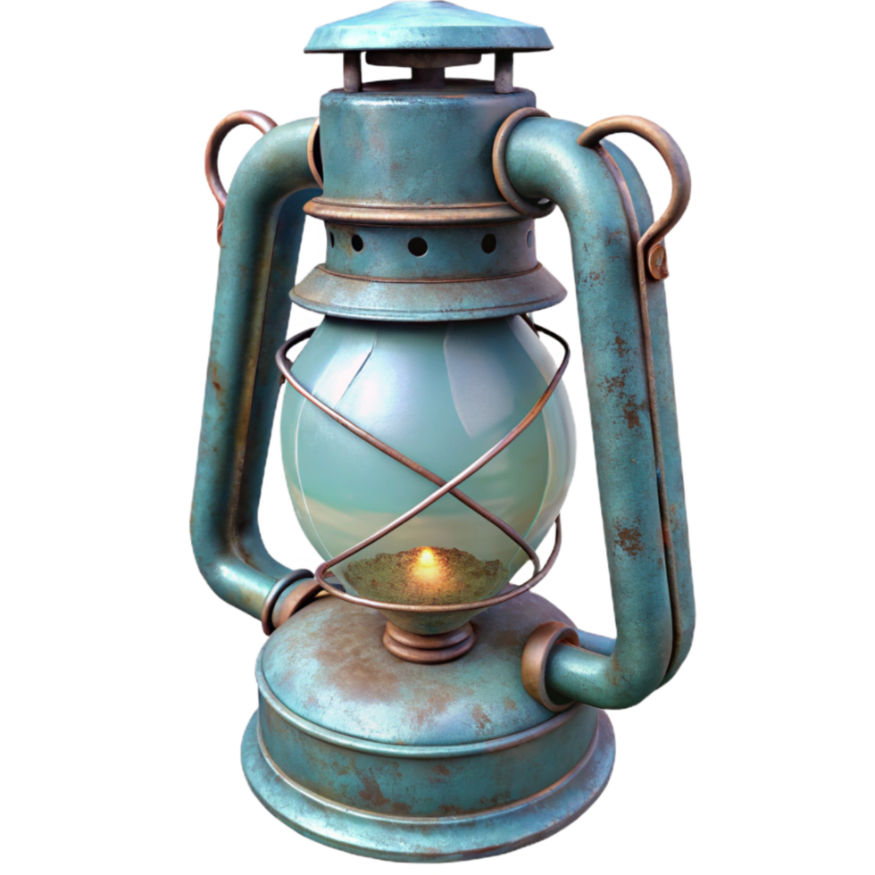 magnificent artistic Old Lantern Front View Transparent Background png