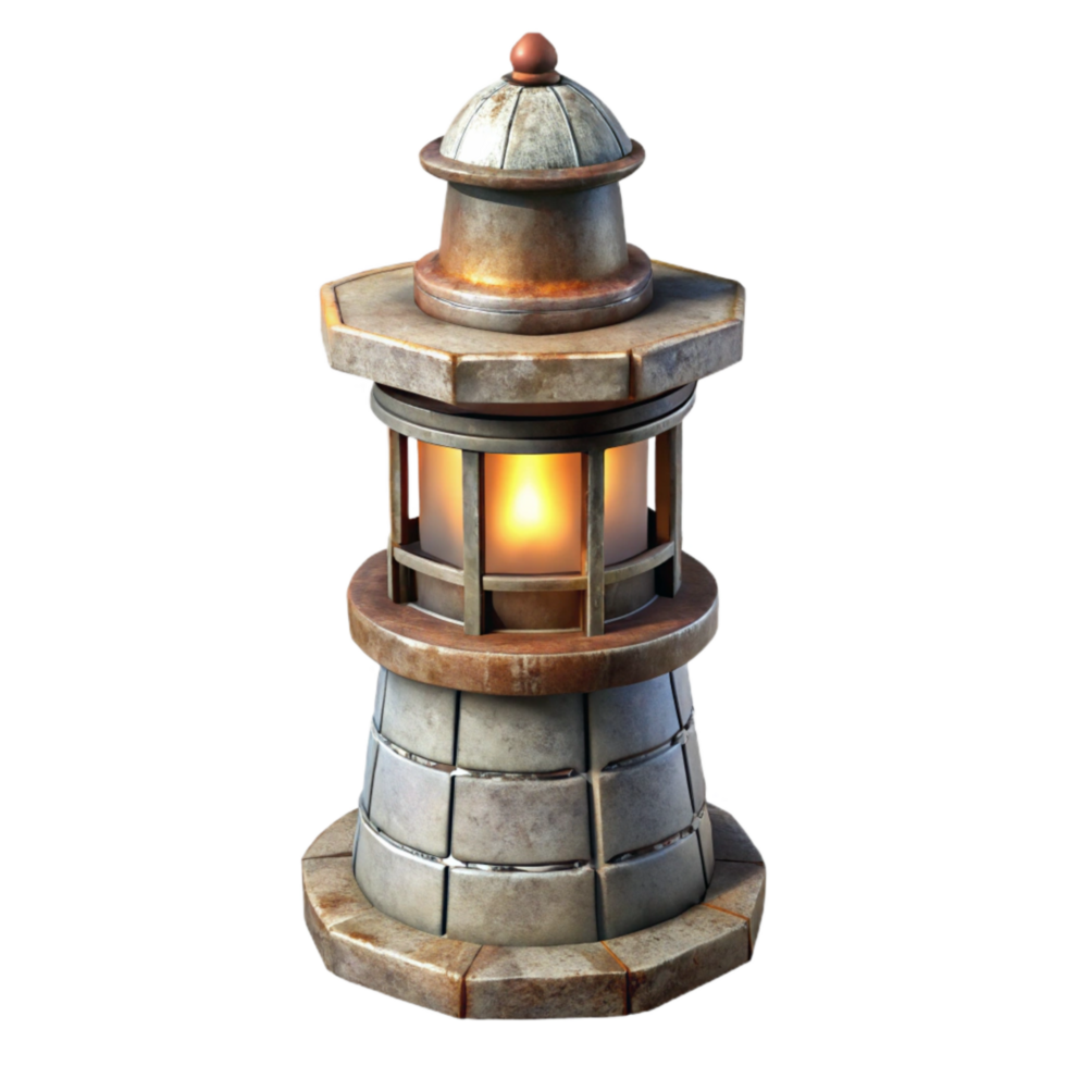 extraordinary vintage Old Lighthouse Beacon Light Isolated premium png