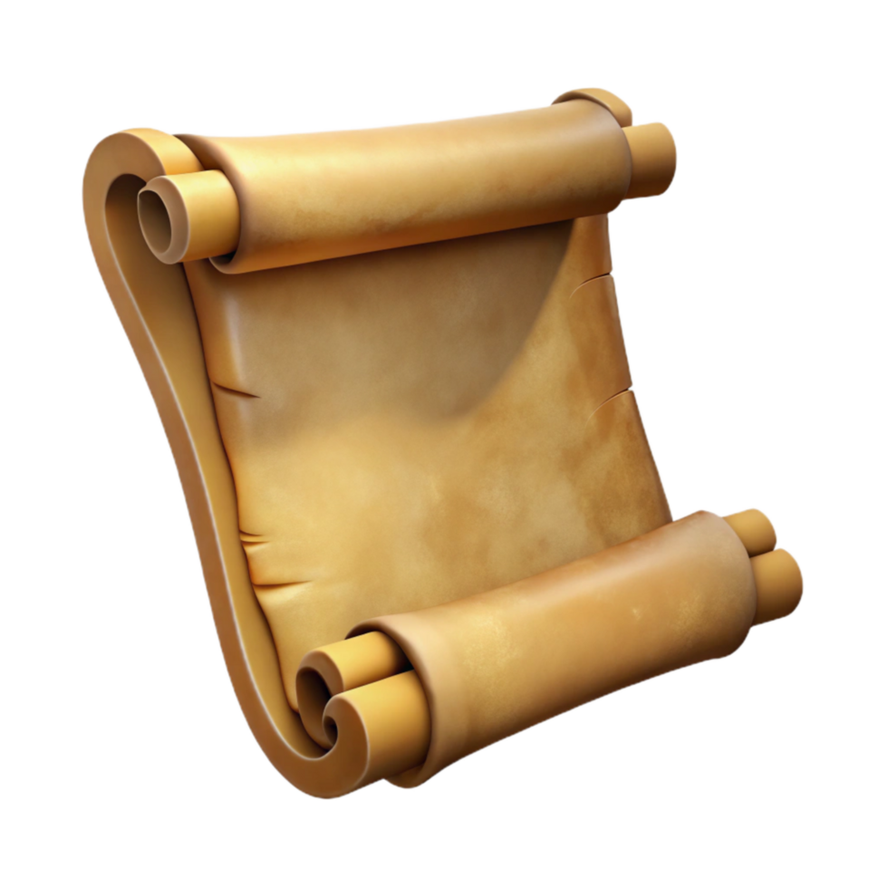 wonderful creative Old Parchment Paper Texture Isolated Transparent Background premium png