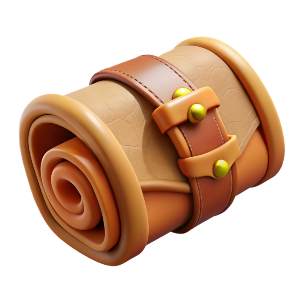 elegant creative Old Scroll Case Leather Binding Cutout Image genuine png