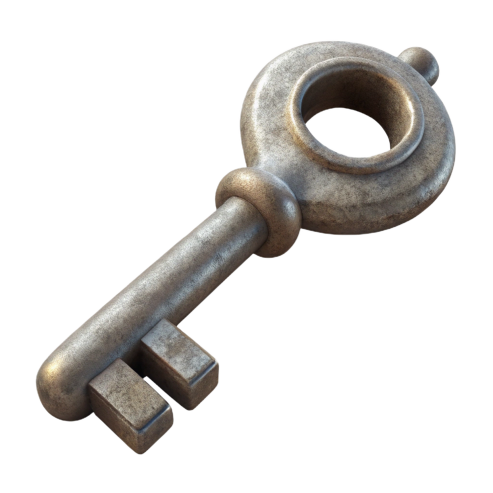 impressive classic Old Skeleton Key Cutout authentic png
