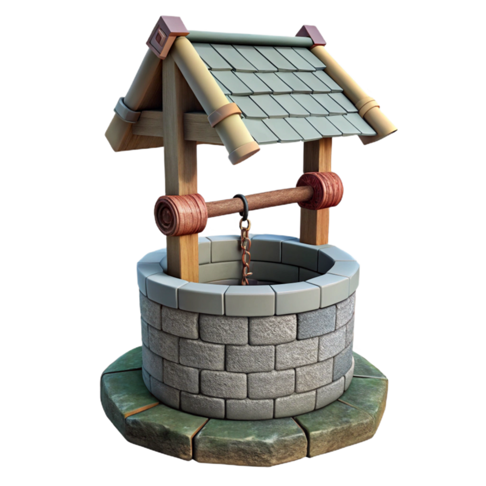 extraordinary rustic Old Well Stone Wall Background Cutout genuine png