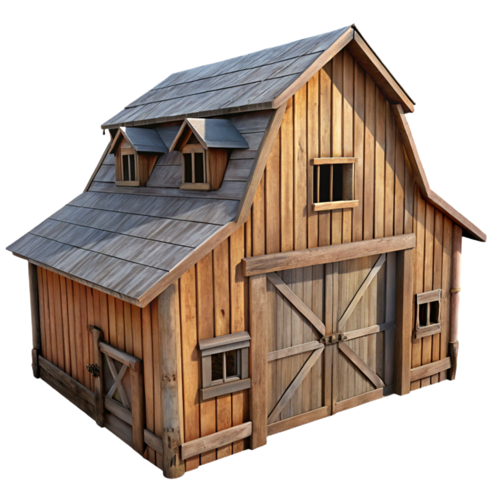 elegant abstract Old Wooden Barn Weathered Texture Transparent Background exclusive png