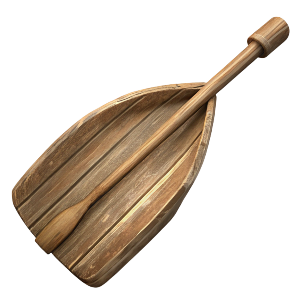 wonderful traditional Old Wooden Boat Oar Detail Isolated png