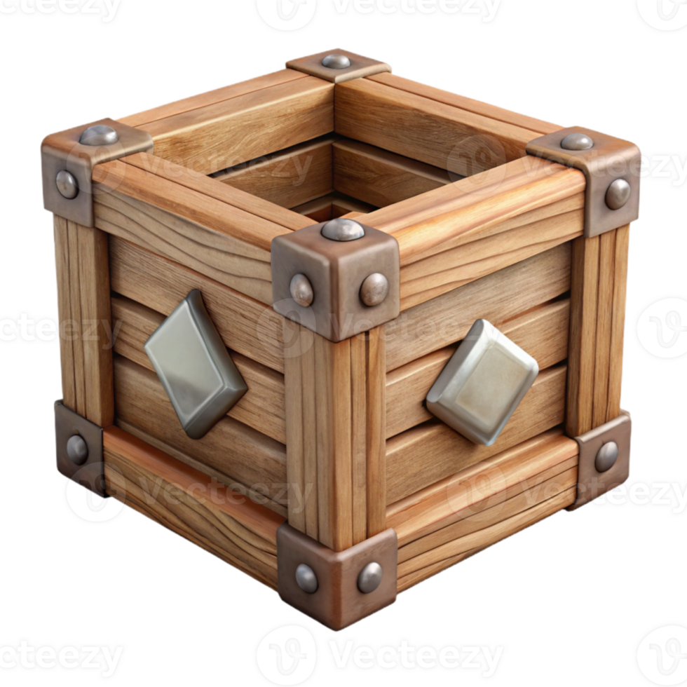 magnificent classic Old Wooden Crate Stenciled Label Element genuine png