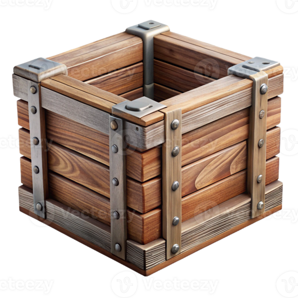 extraordinary rustic Old Wooden Crate Stenciled Label Element authentic png