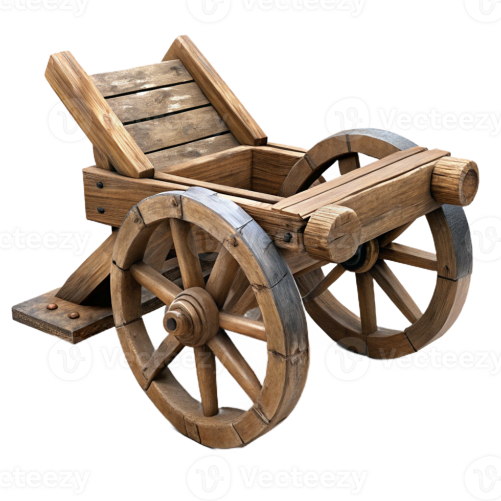 extraordinary minimalist Old Wooden Plow Rustic Style Isolated exclusive png