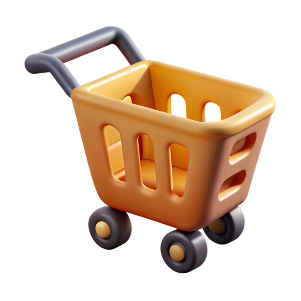 beautiful artistic Online Shopping Cart Icon png