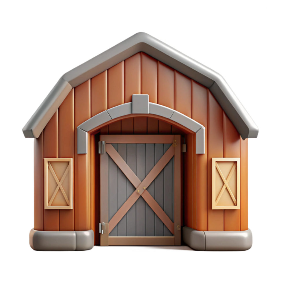 impressive creative Open Barn Doorway Cutout with Frame genuine png
