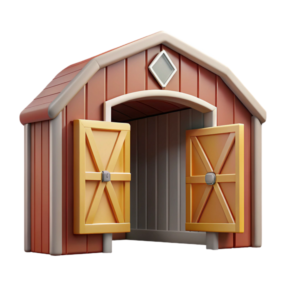 extraordinary vintage Open Barn Doorway Cutout with Frame original png