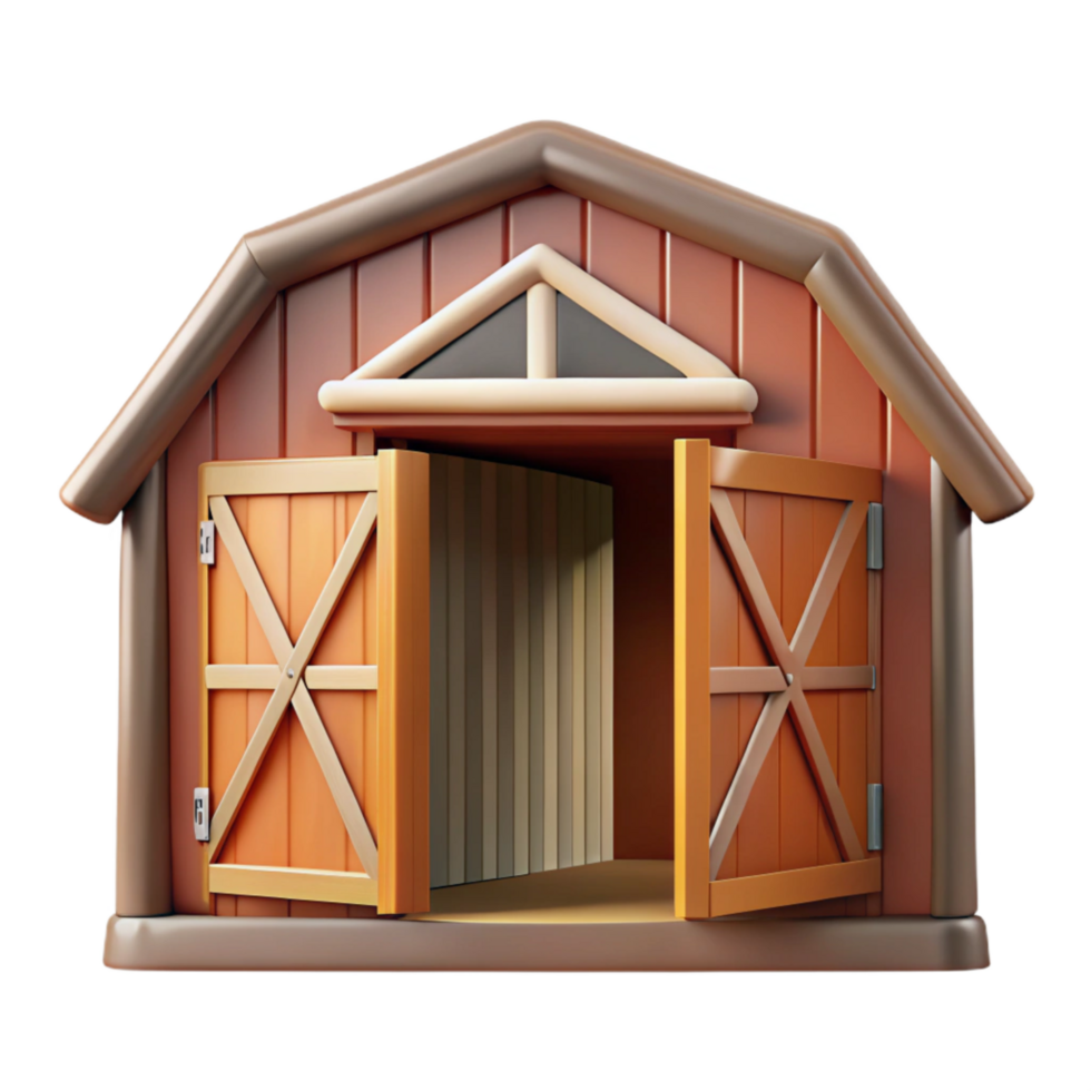extraordinary traditional Open Barn Doorway Cutout with Frame detailed png