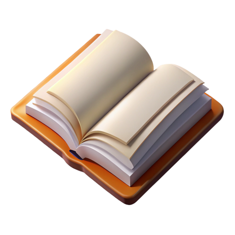 dramatic vintage Open Book Top View Isolated high quality png
