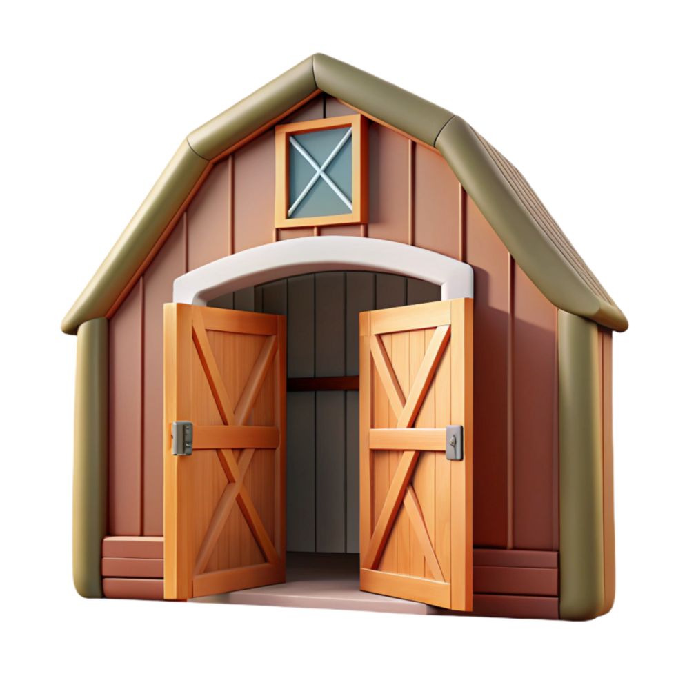 dramatic abstract Open Barn Doorway Cutout with Frame high quality png