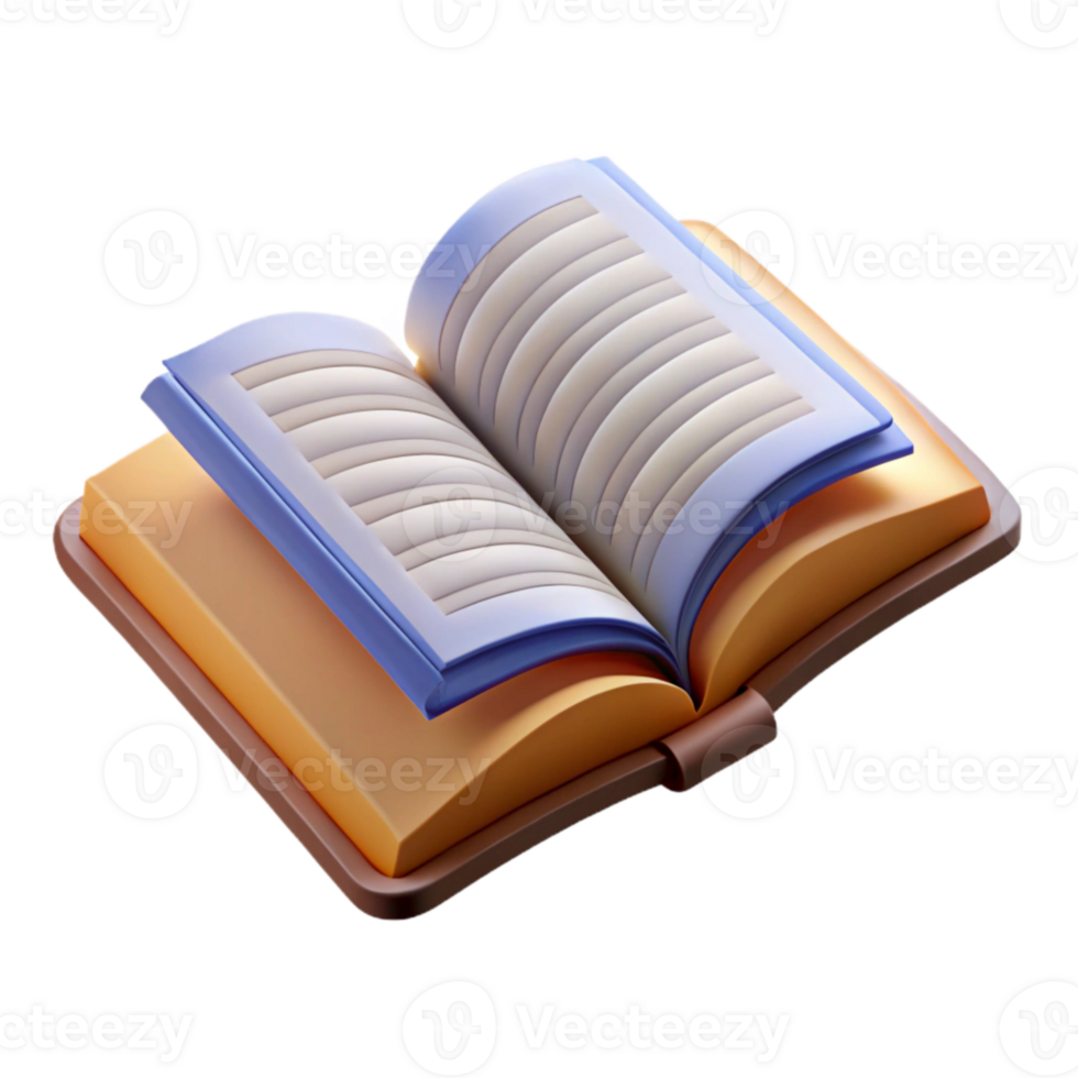 magnificent artistic Open Book with Turned Pages Transparent Cutout original png