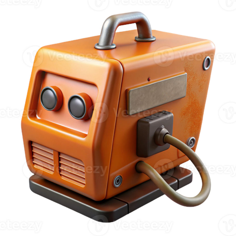 impressive artistic Orange Automated Welding Machine Cutout high resolution png