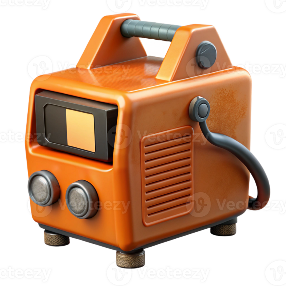 dramatic creative Orange Automated Welding Machine Cutout detailed png