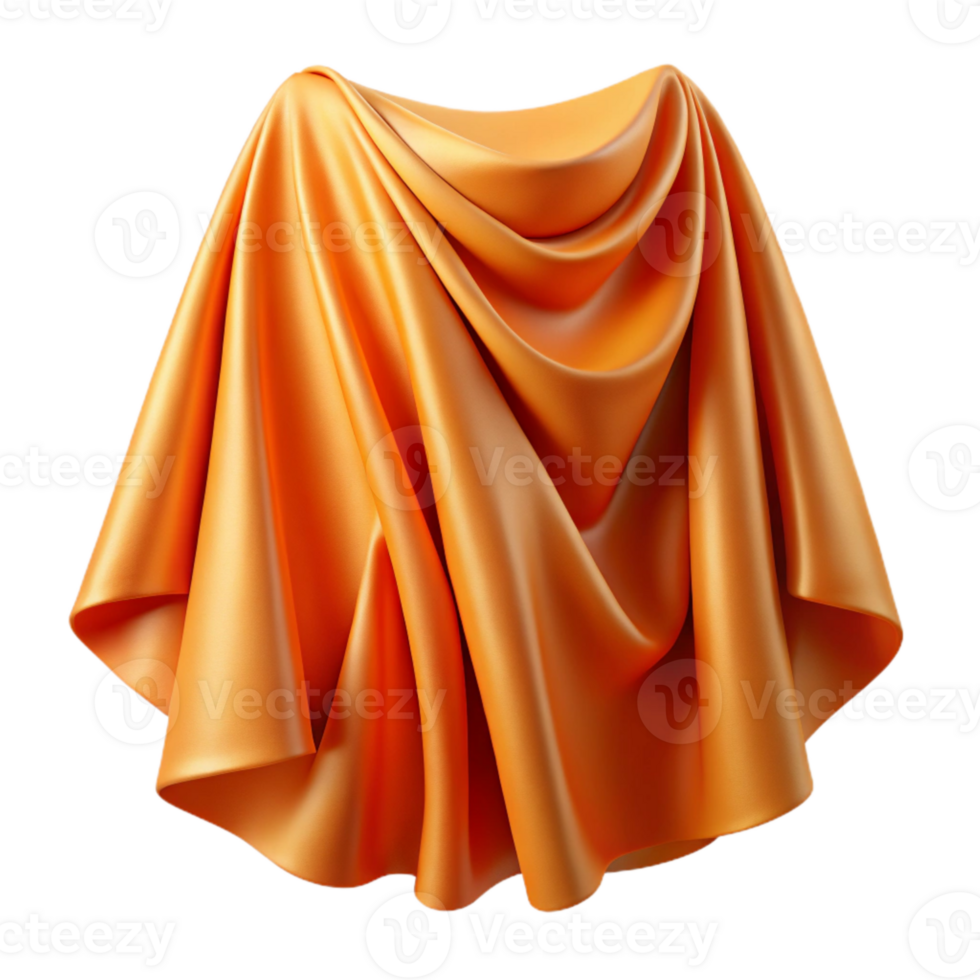 magnificent rustic Orange Fabric Drape Soft Lighting Cutout high resolution png