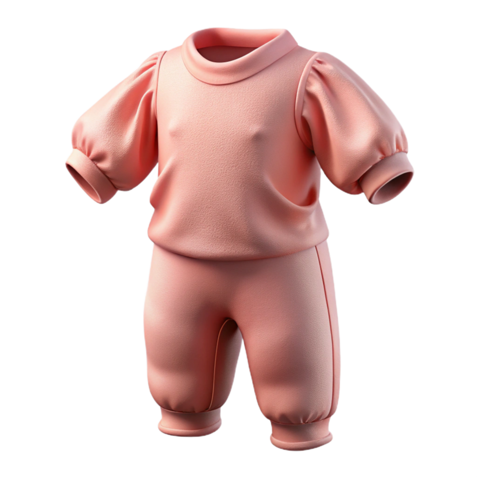 dramatic traditional Organic Cotton Baby Clothes Onesie Folded Transparent Background original png
