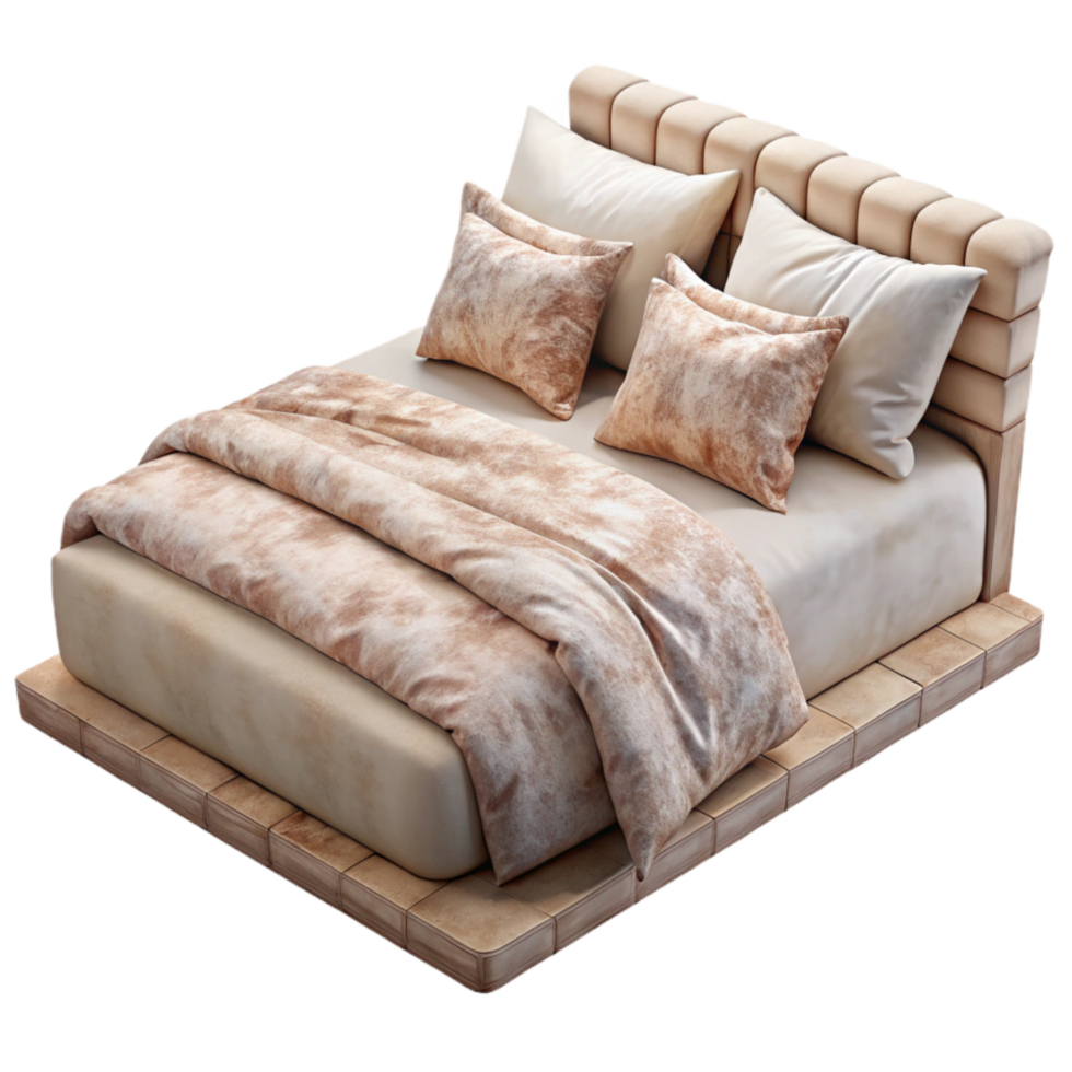 dramatic rustic Organic Cotton Bedding Set White Linen Transparent Background genuine png
