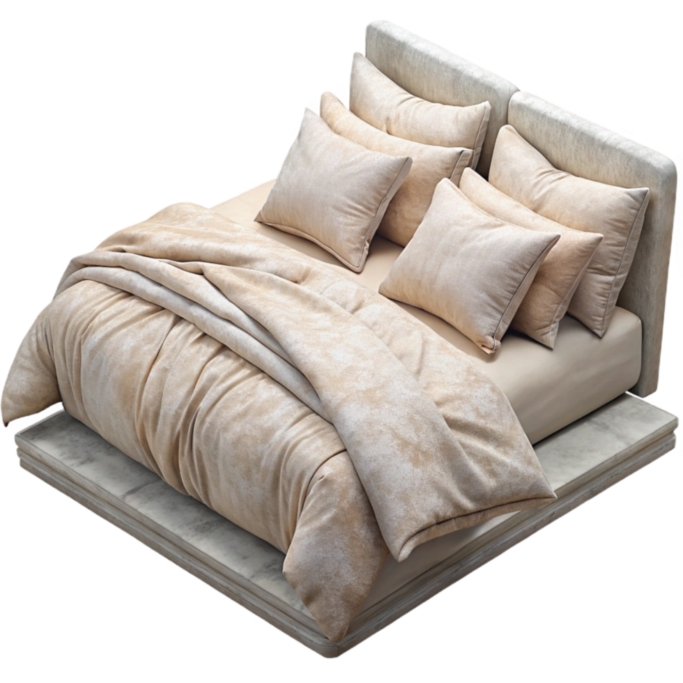 impressive abstract Organic Cotton Bedding Set White Linen Transparent Background png