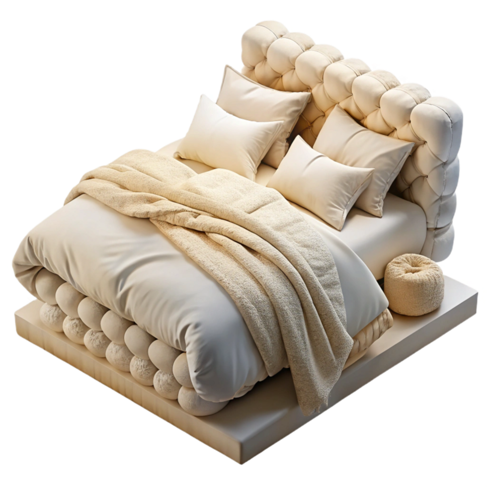 extraordinary contemporary Organic Cotton Bedding Set White Linen Transparent Background png