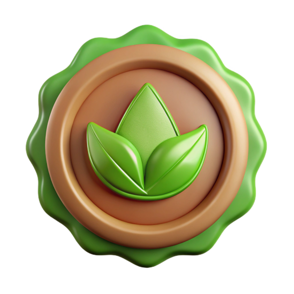 dramatic minimalist Organic Food Label Cutout Green Design authentic png