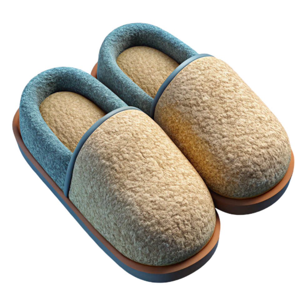 dramatic creative Organic Wool Slippers Cozy Design Cutout high resolution png