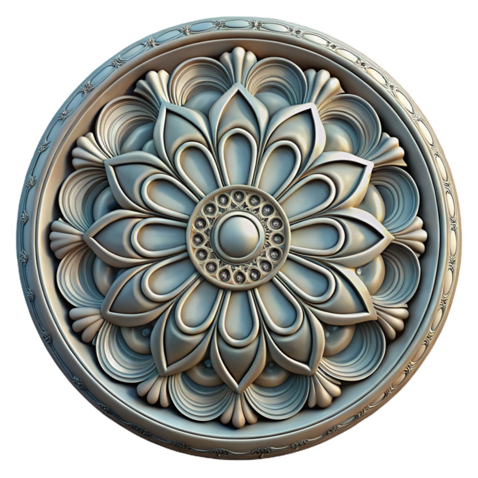 stunning abstract Ornate Ceiling Rose Cutout Intricate Design Isolated original png