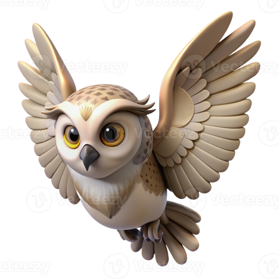 vibrant classic Owl in Flight Transparent Background genuine png