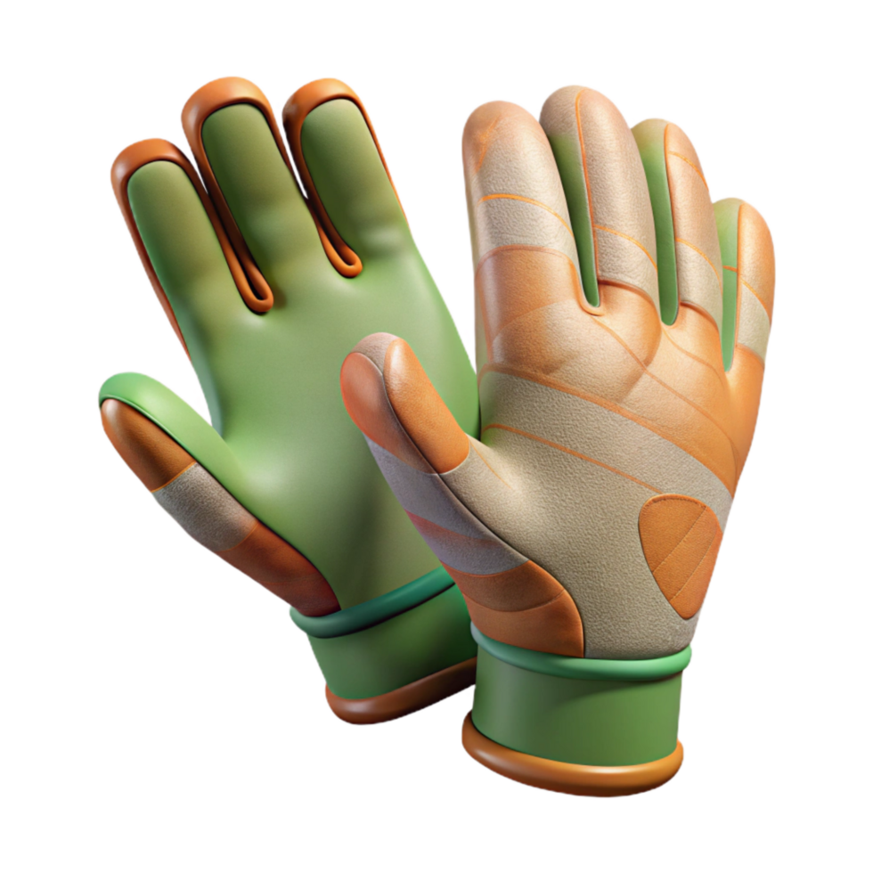 beautiful modern Pair of Gardening Gloves Transparent Background png