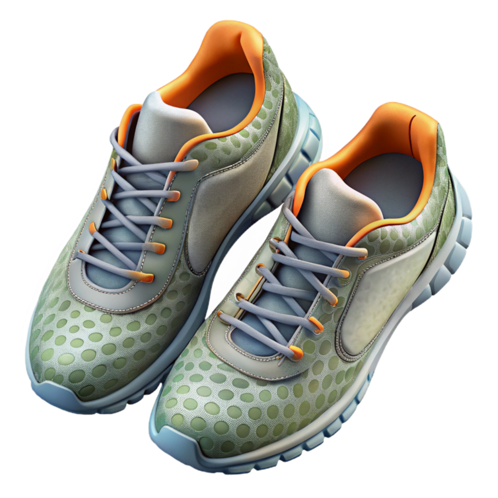 extraordinary modern Pair of Running Shoes Top View Transparent Background png