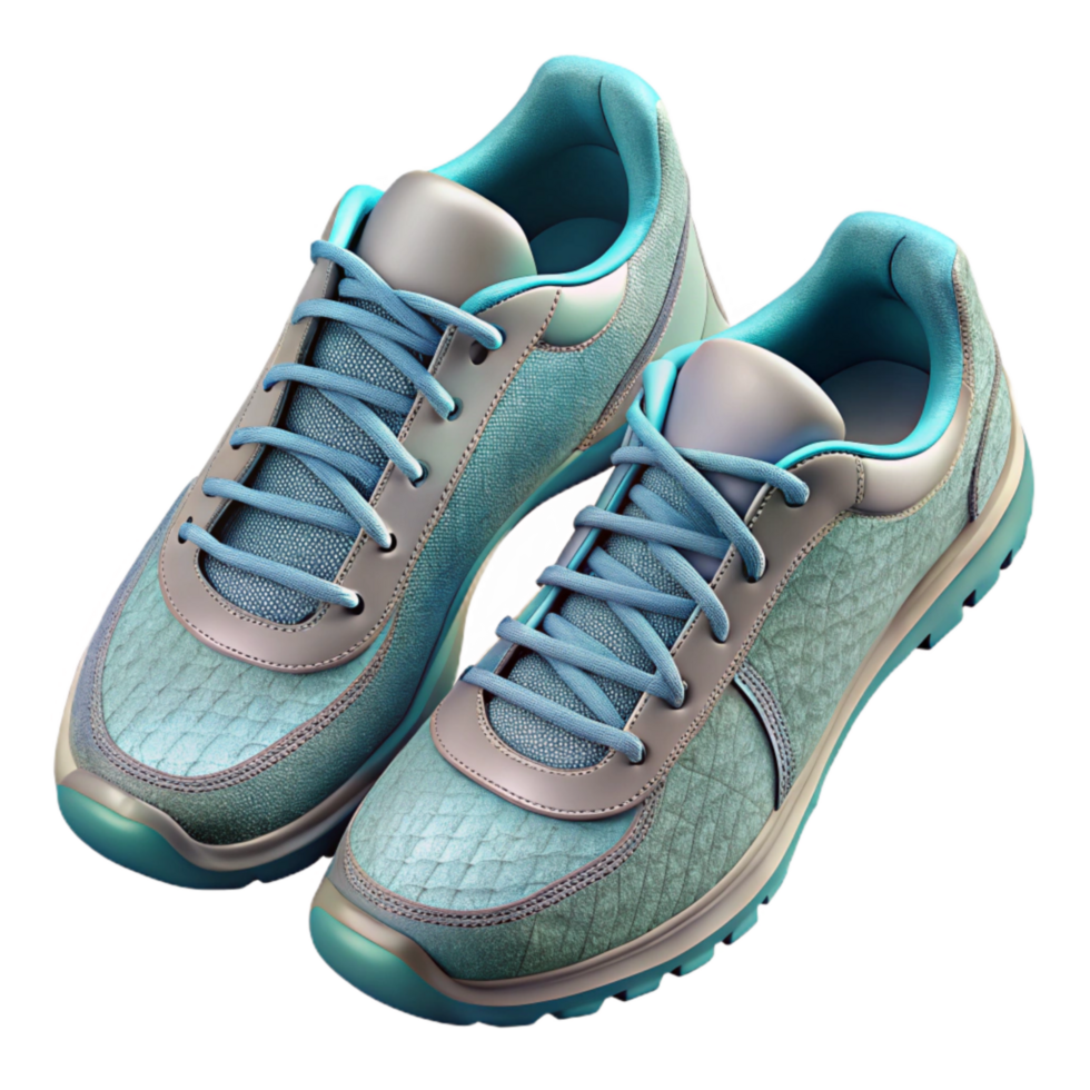 vibrant abstract Pair of Running Shoes Top View Transparent Background exclusive png