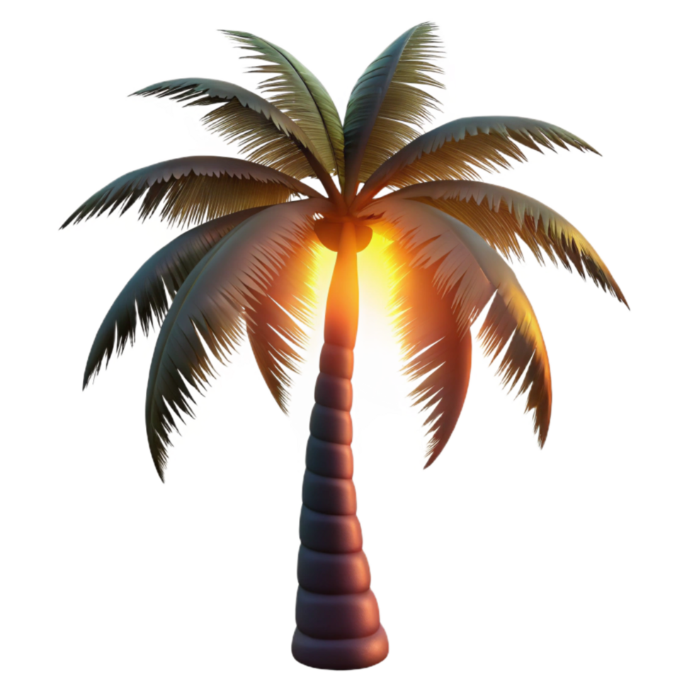 extraordinary minimalist Palm Tree Silhouette Sunset Background Transparent professional png